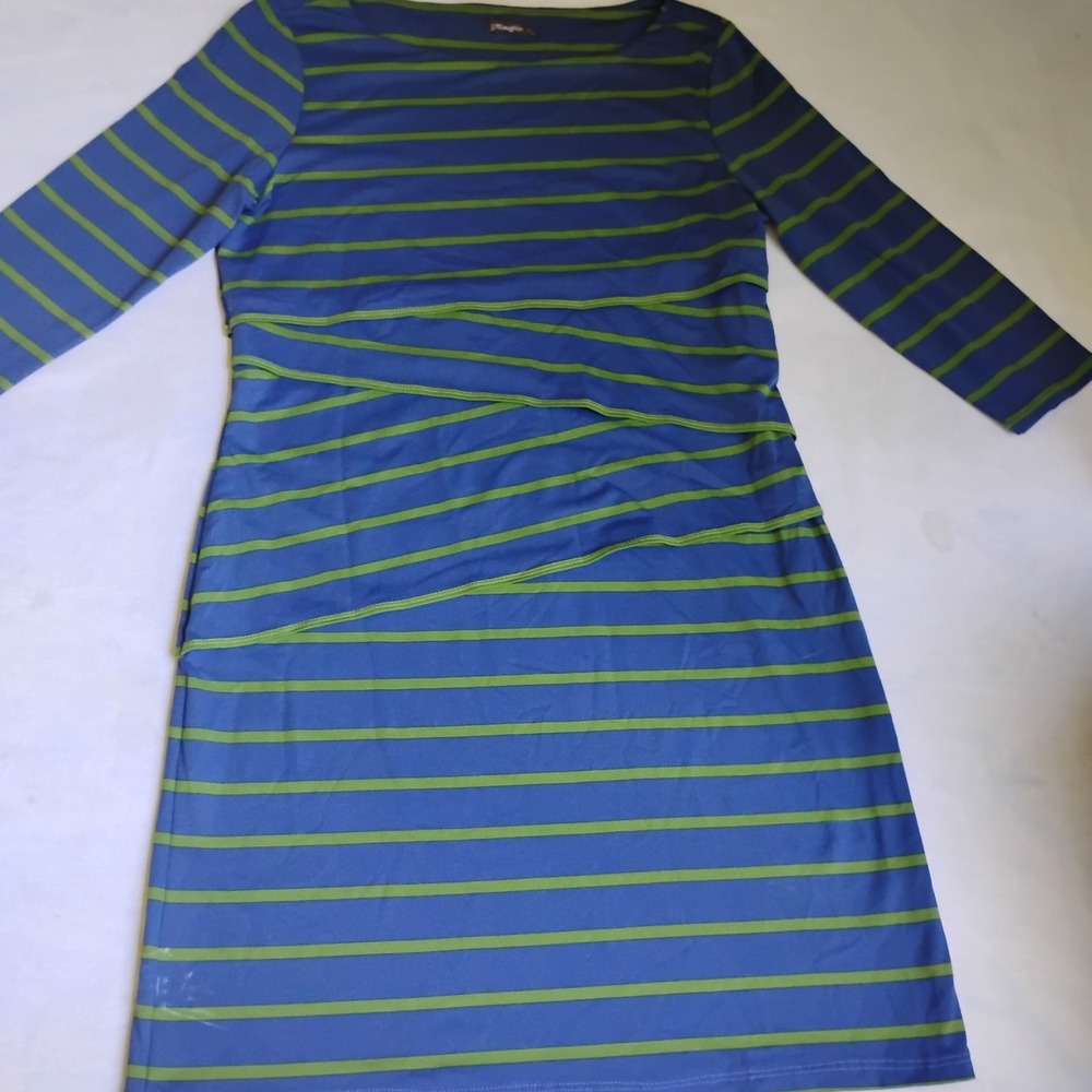 J McLaughlin‎ Dress Large Catalina Cloth Comfort Stretch Office Travel Layered